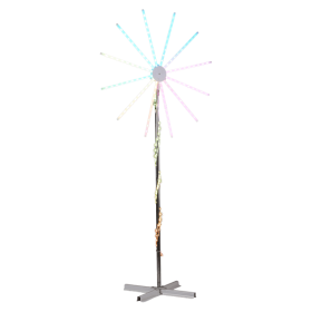 8.3FT Lighted Firework Light with Stand Christmas Decorations, Lighted Holiday Decor with 180 RGB LED Lights, APP Control & Remote Control