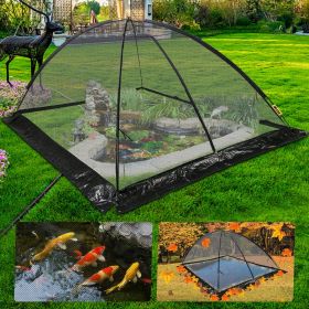 VEVOR Pond Cover Dome, 13x17 FT Garden Pond Net, 1/2 inch Mesh Dome Pond Net Covers with Zipper and Wind Rope