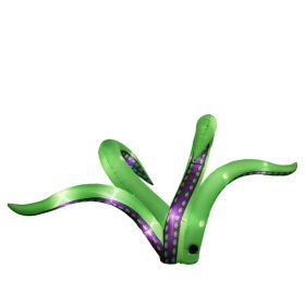 2 Pack Halloween Inflatable Octopus Tentacles Outdoor Decorations, Blow Up Hanging Decoration with Built-in LED Lights