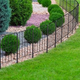 25 Pack Rustproof Decorative Garden Fence Set for Dog Flower bed Garden Fence